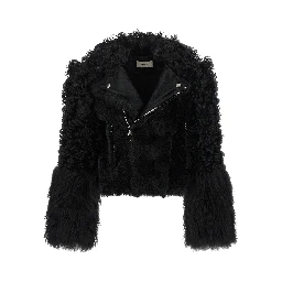 Black Lamb Leather Biker Jacket