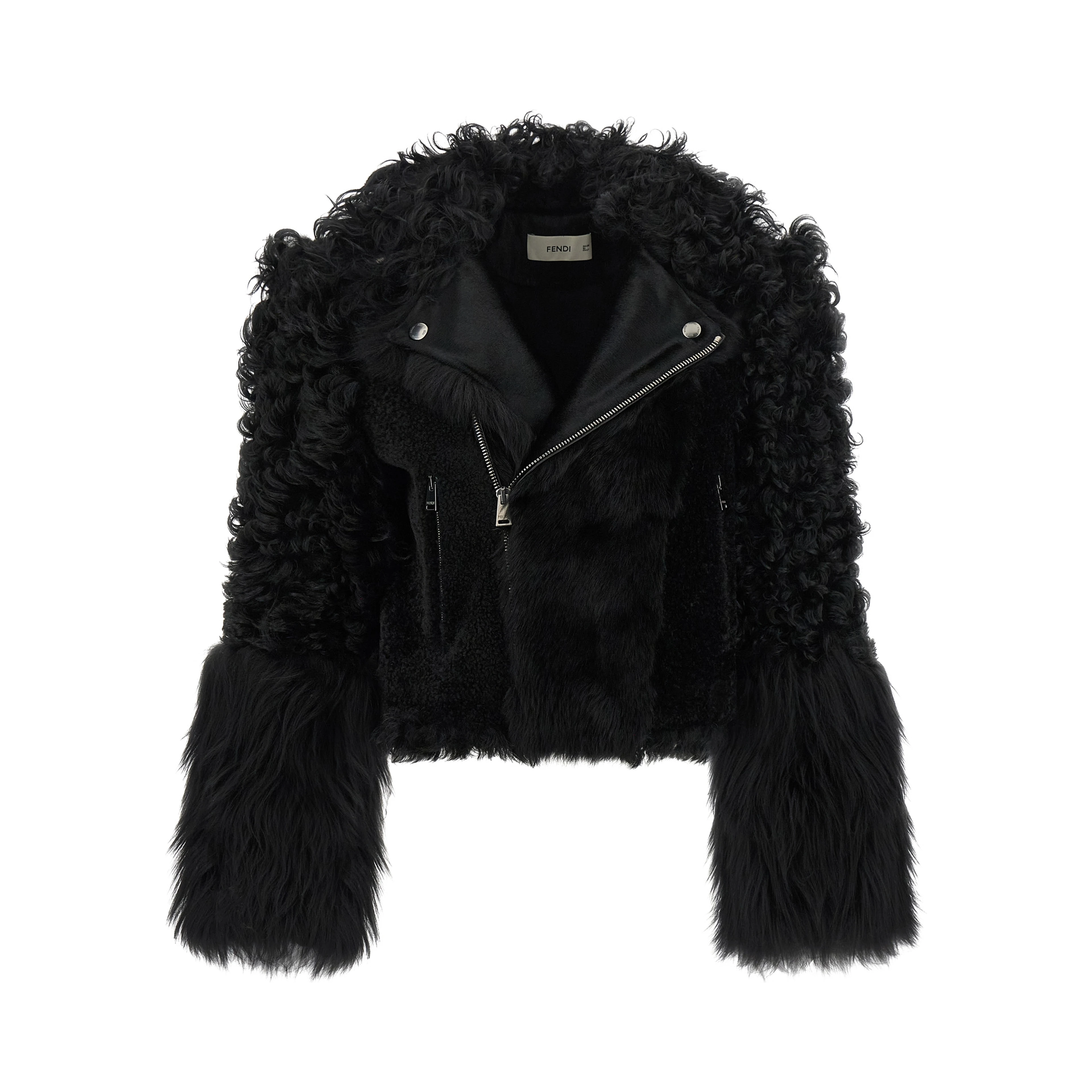 Black Lamb Leather Biker Jacket