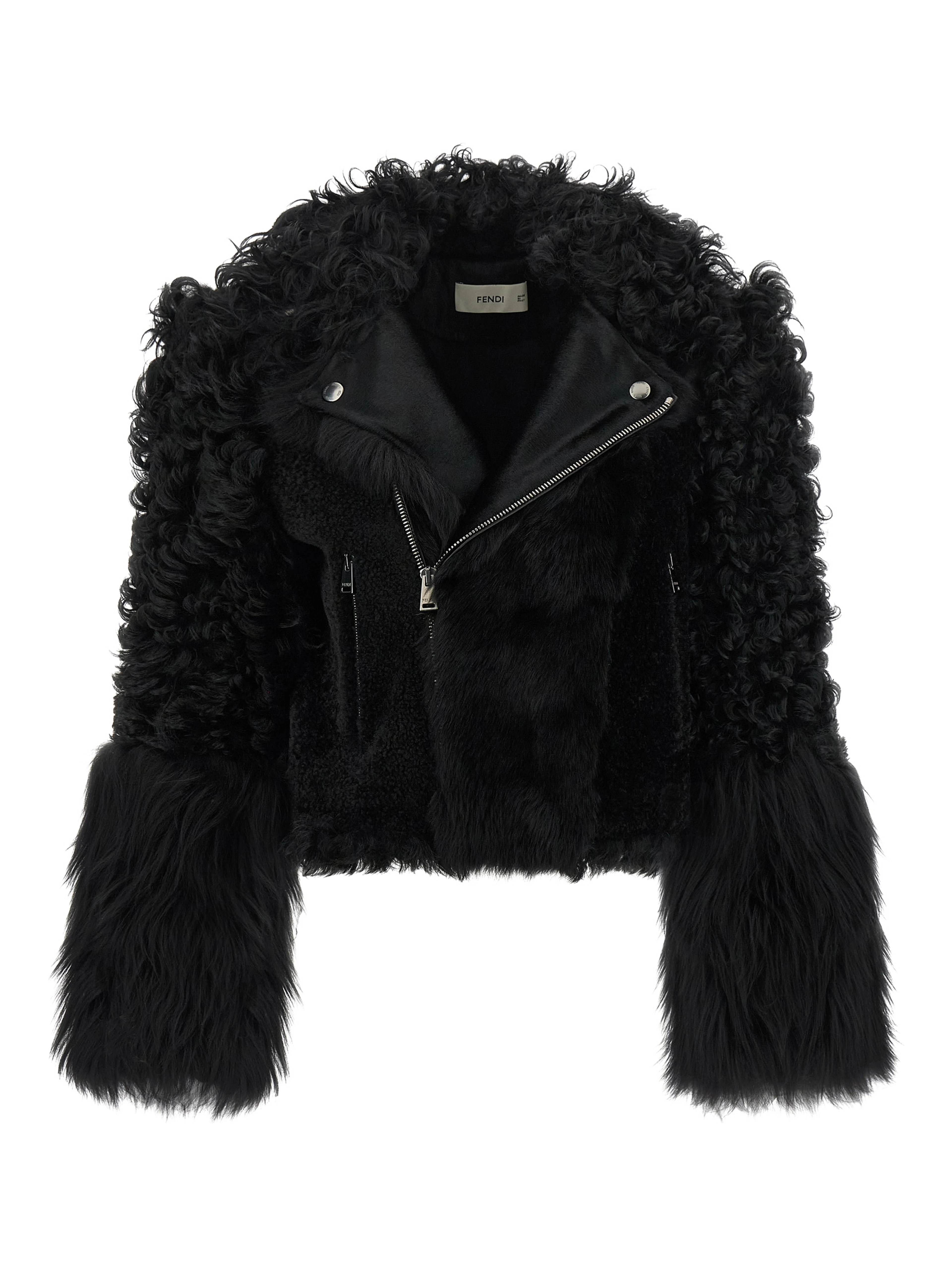 Black Lamb Leather Biker Jacket