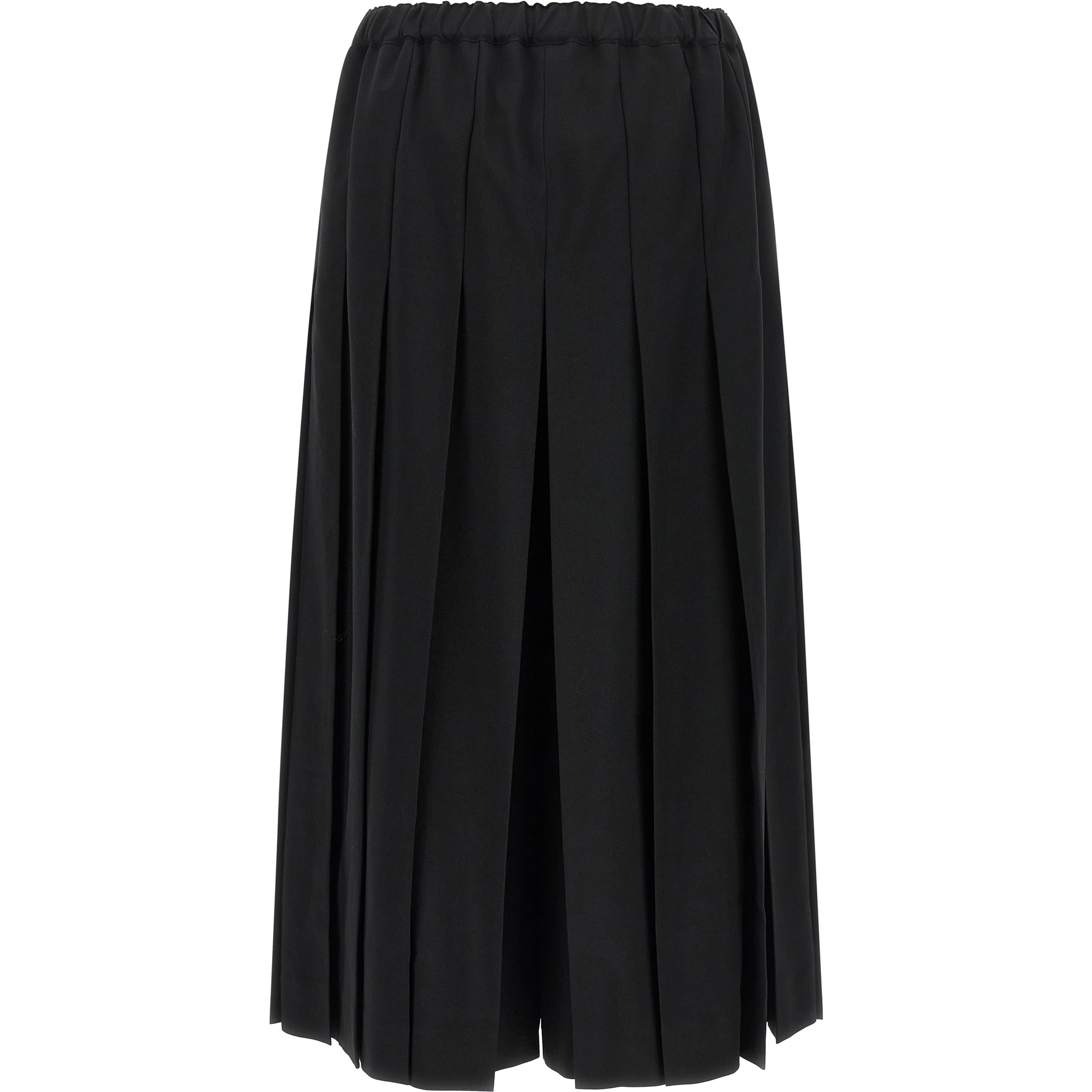 Black Wool Casual Pants