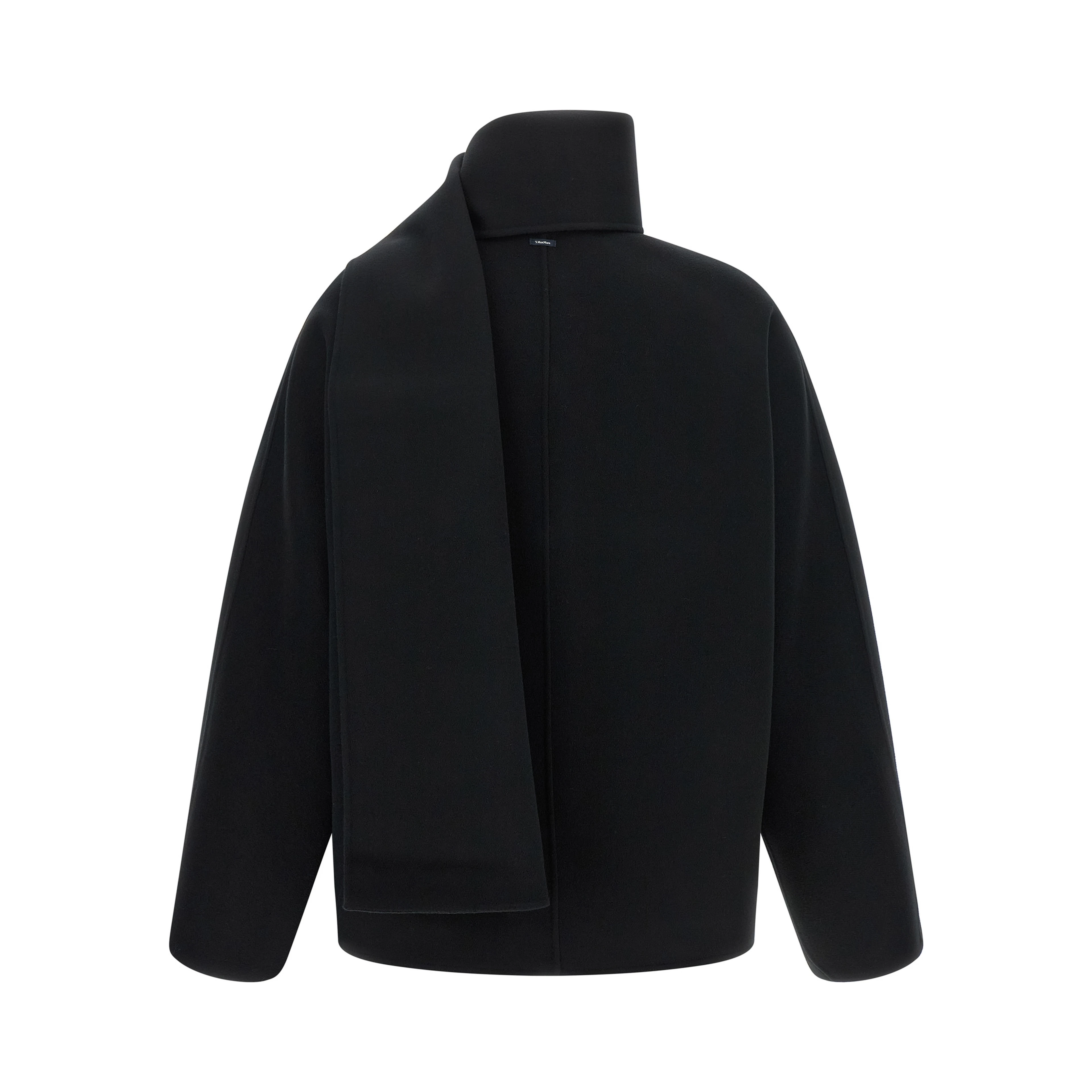 Black Wool Full-Length Jacket