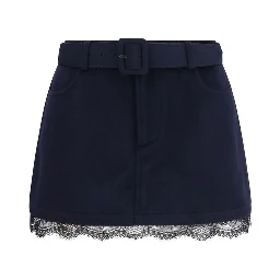 Blue Wool Oves Aries Bermuda Shorts