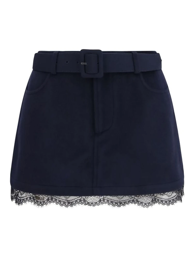 Blue Wool Oves Aries Bermuda Shorts