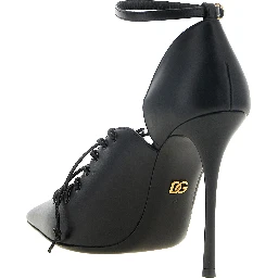 Black Calfskin High Heel Pumps