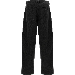 Black Cotton Relaxed Fit Jeans