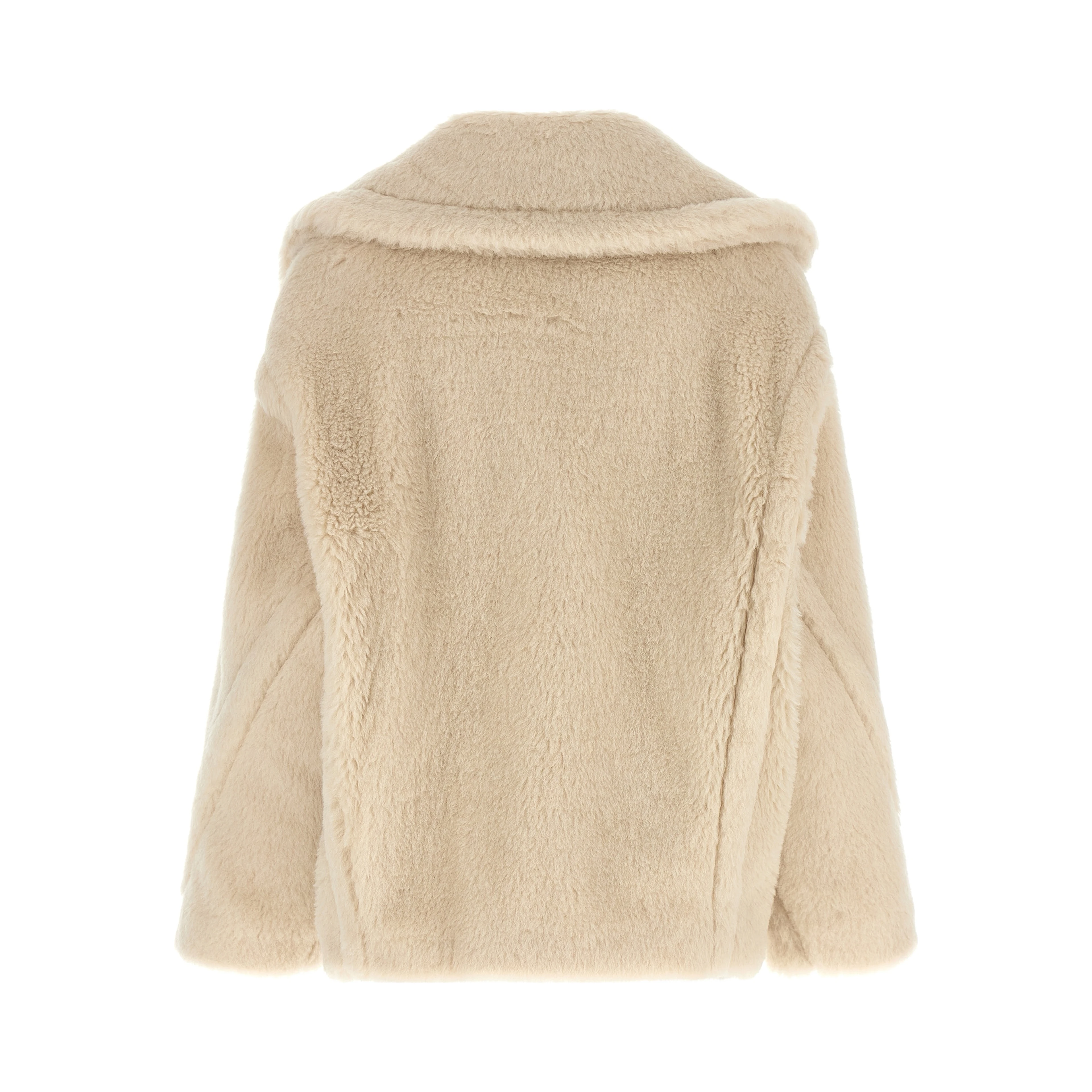 White Alpaca Leather Coat