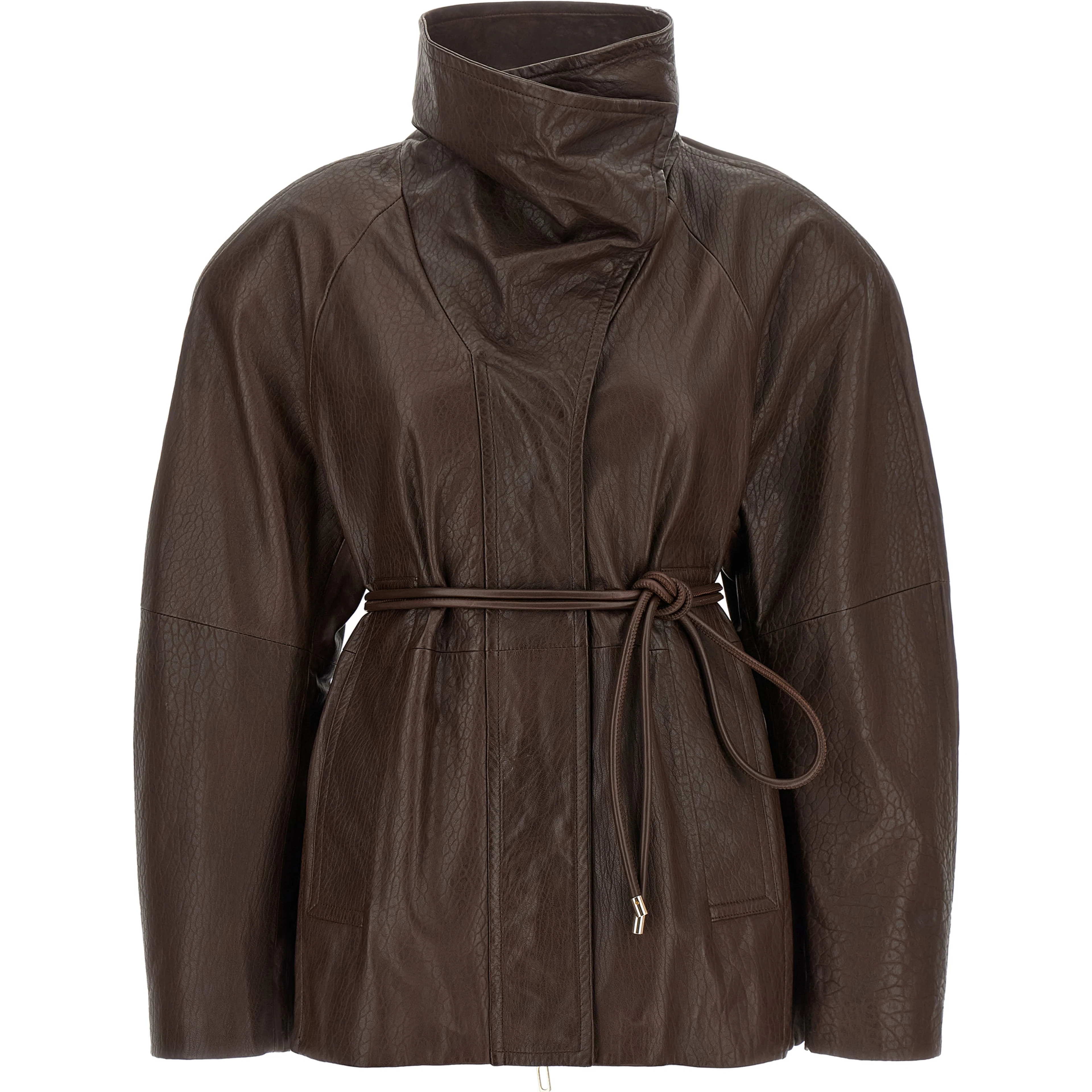 Brown Lamb Leather Leather Jacket