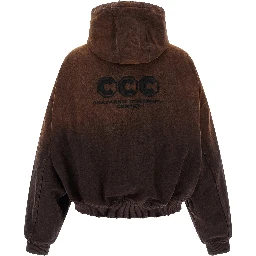 Brown Cotton Shell Jacket