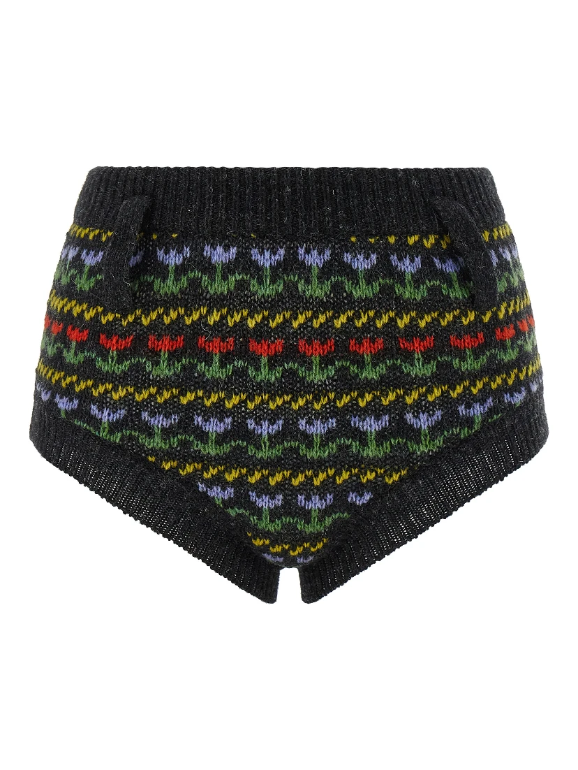 Gray Virgin Wool Bermuda Shorts