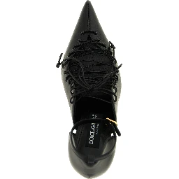 Black Calfskin High Heel Pumps