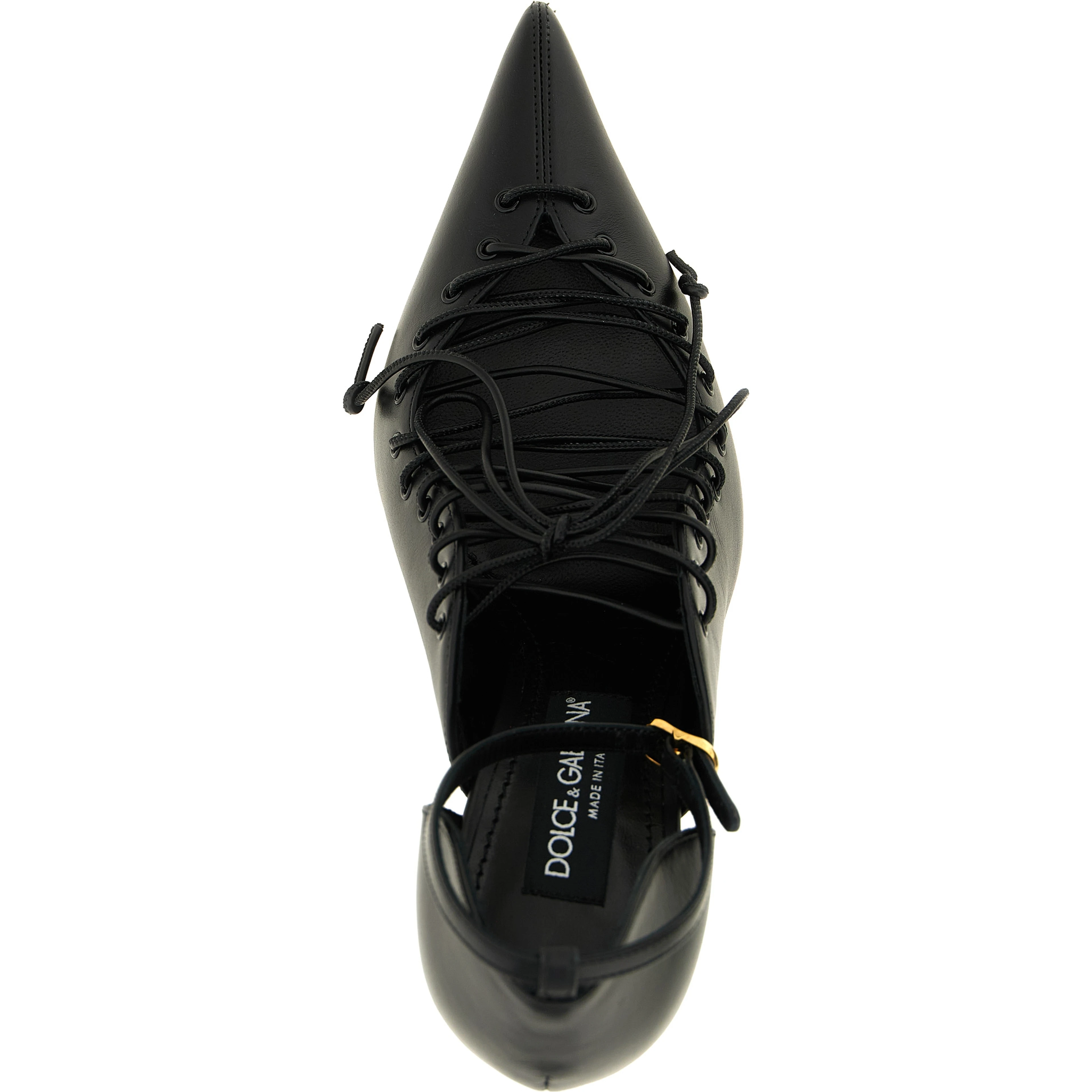 Black Calfskin High Heel Pumps