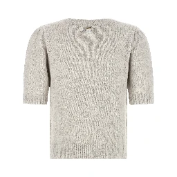 Gray Marabou Cardigan