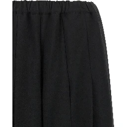 Black Wool Casual Pants