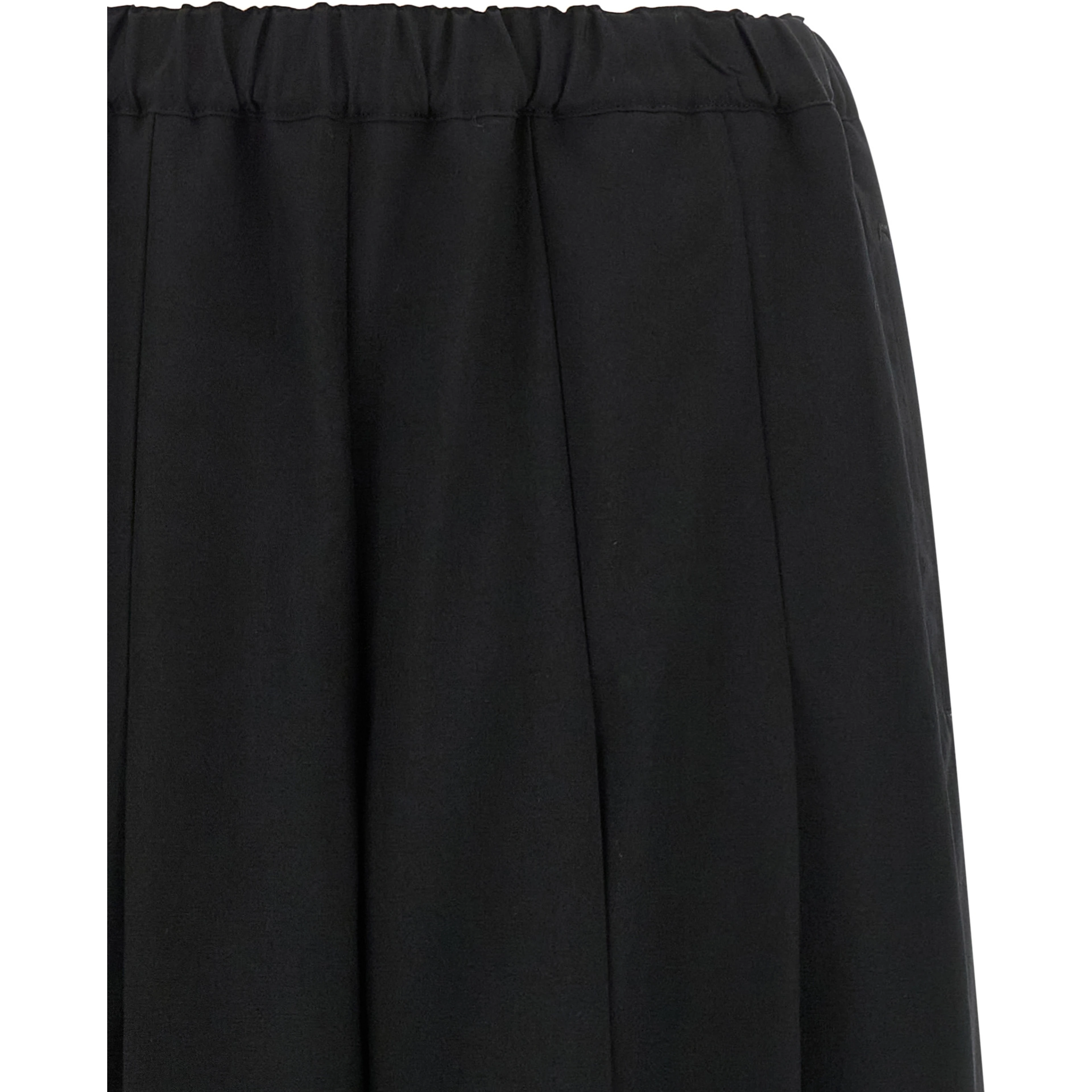 Black Wool Casual Pants