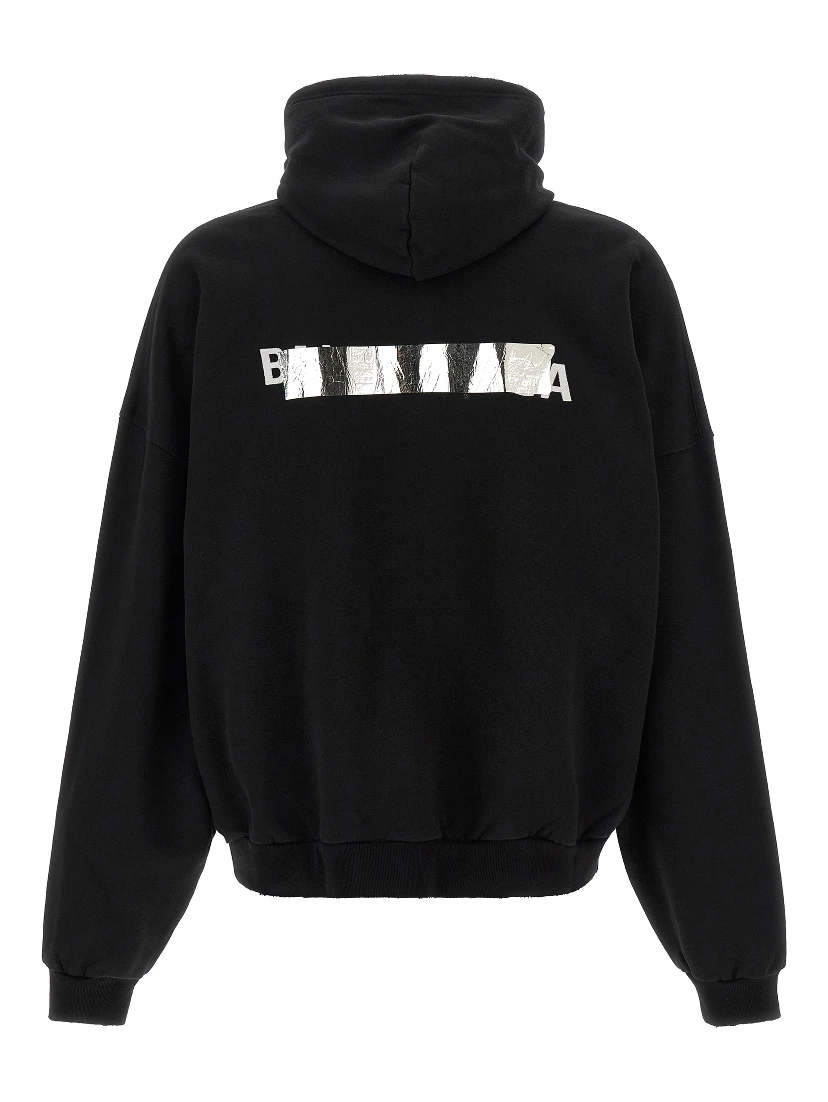 Black Cotton Sweatshirt