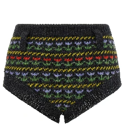 Gray Virgin Wool Bermuda Shorts