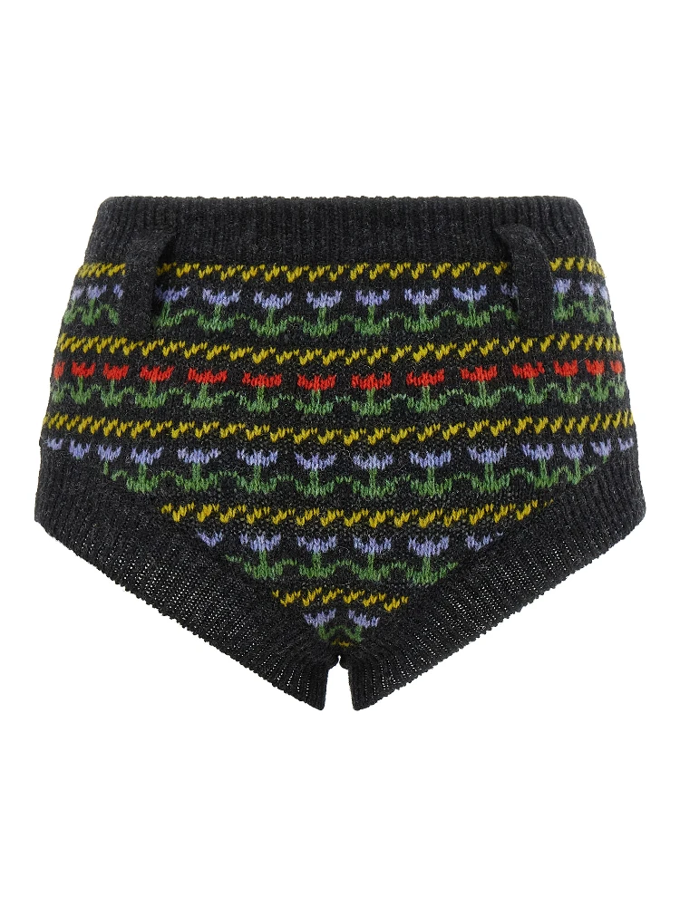 Gray Virgin Wool Bermuda Shorts alternative