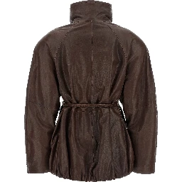 Brown Lamb Leather Leather Jacket