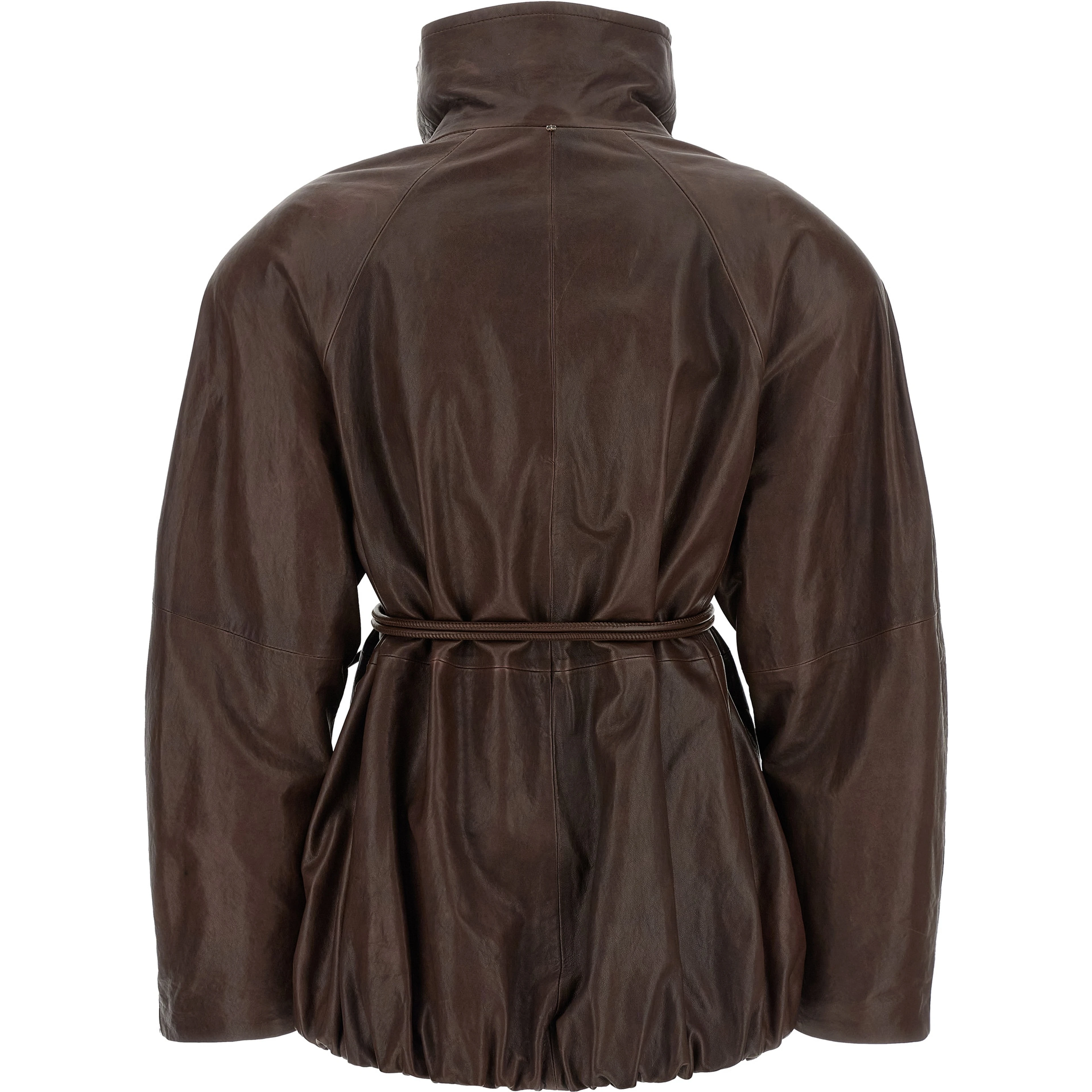 Brown Lamb Leather Leather Jacket