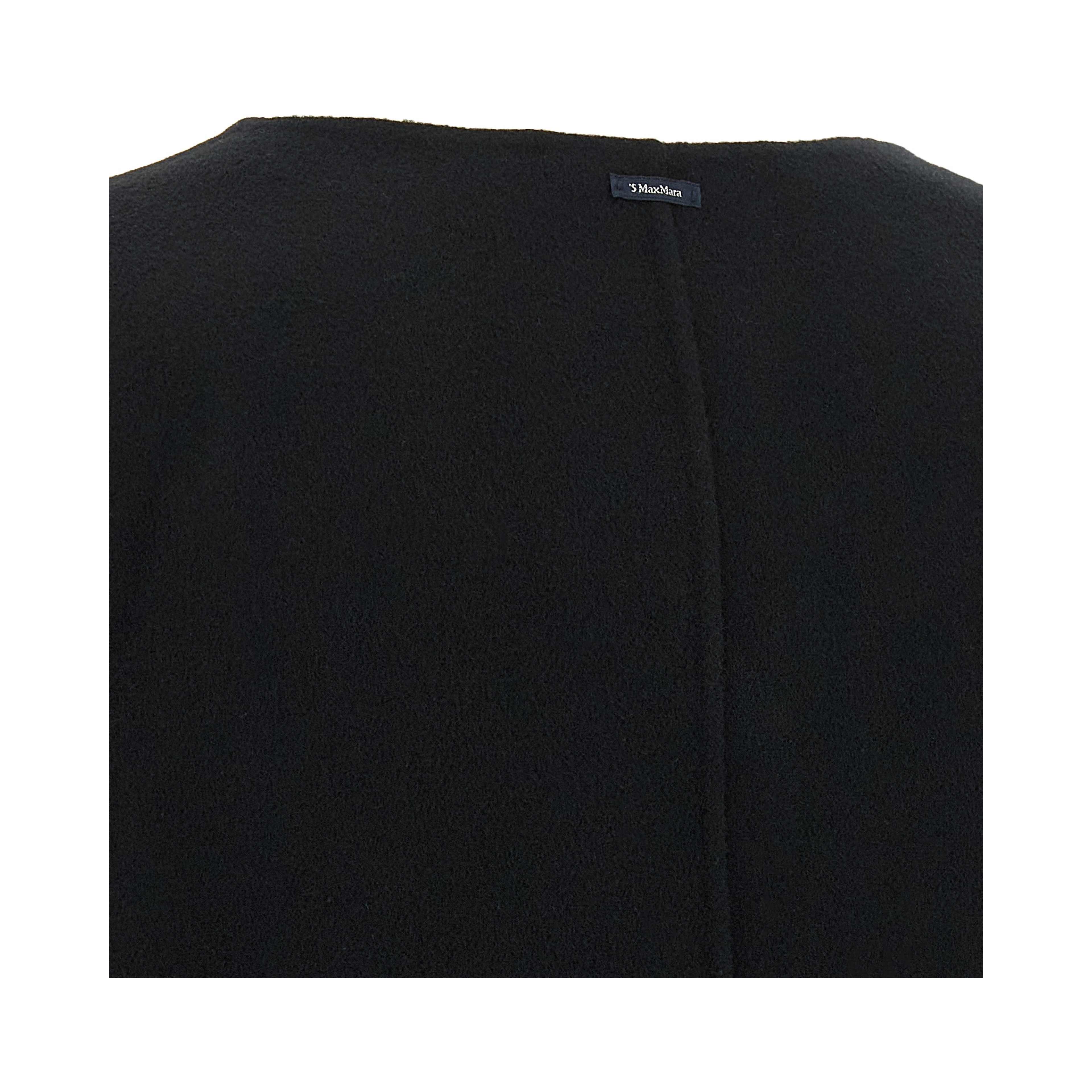 Black Wool Full-Length Jacket
