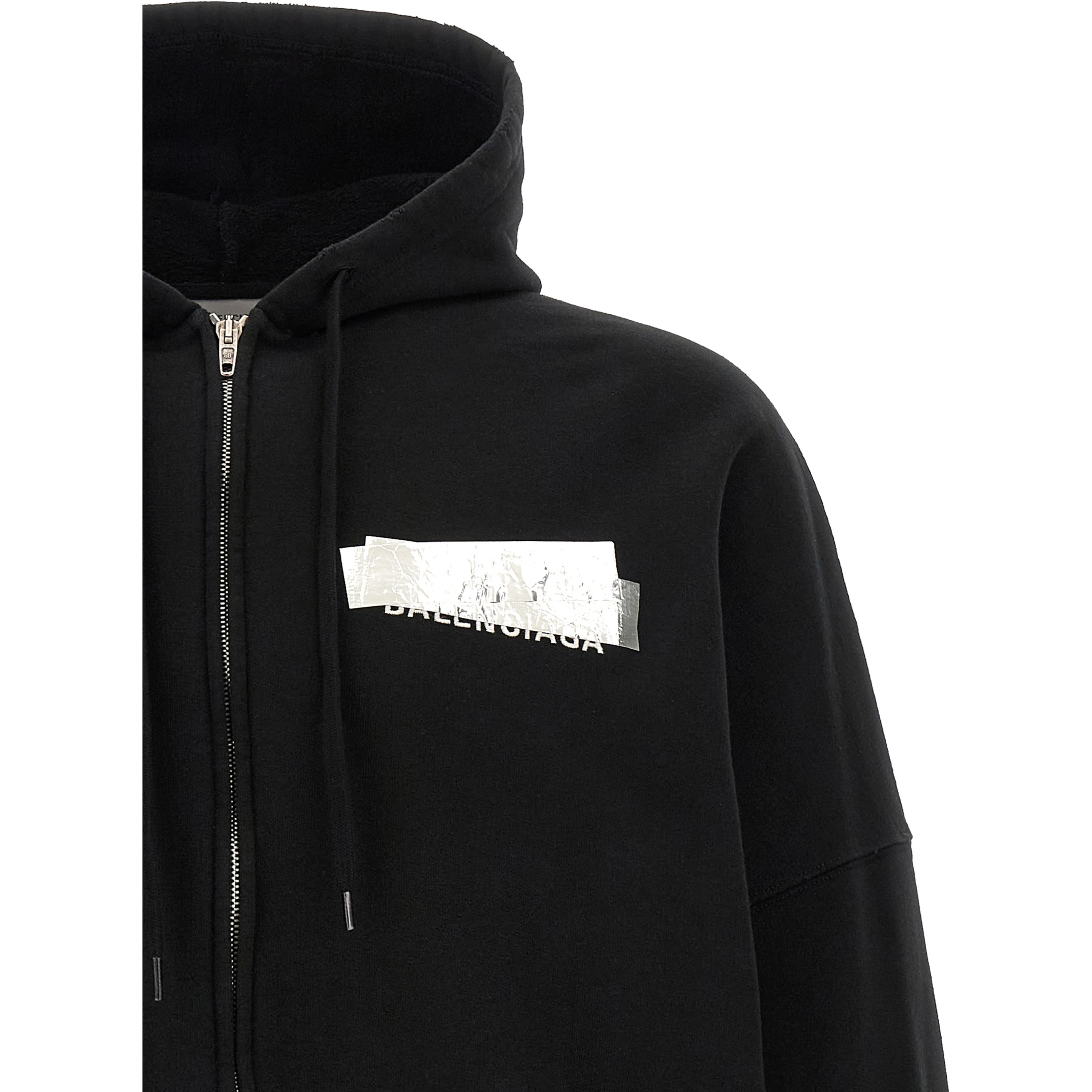 Black Cotton Sweatshirt