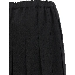 Black Wool Casual Pants