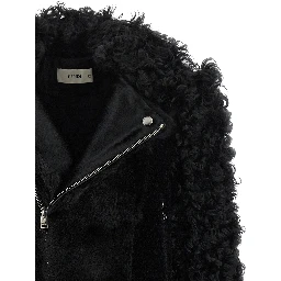 Black Lamb Leather Biker Jacket