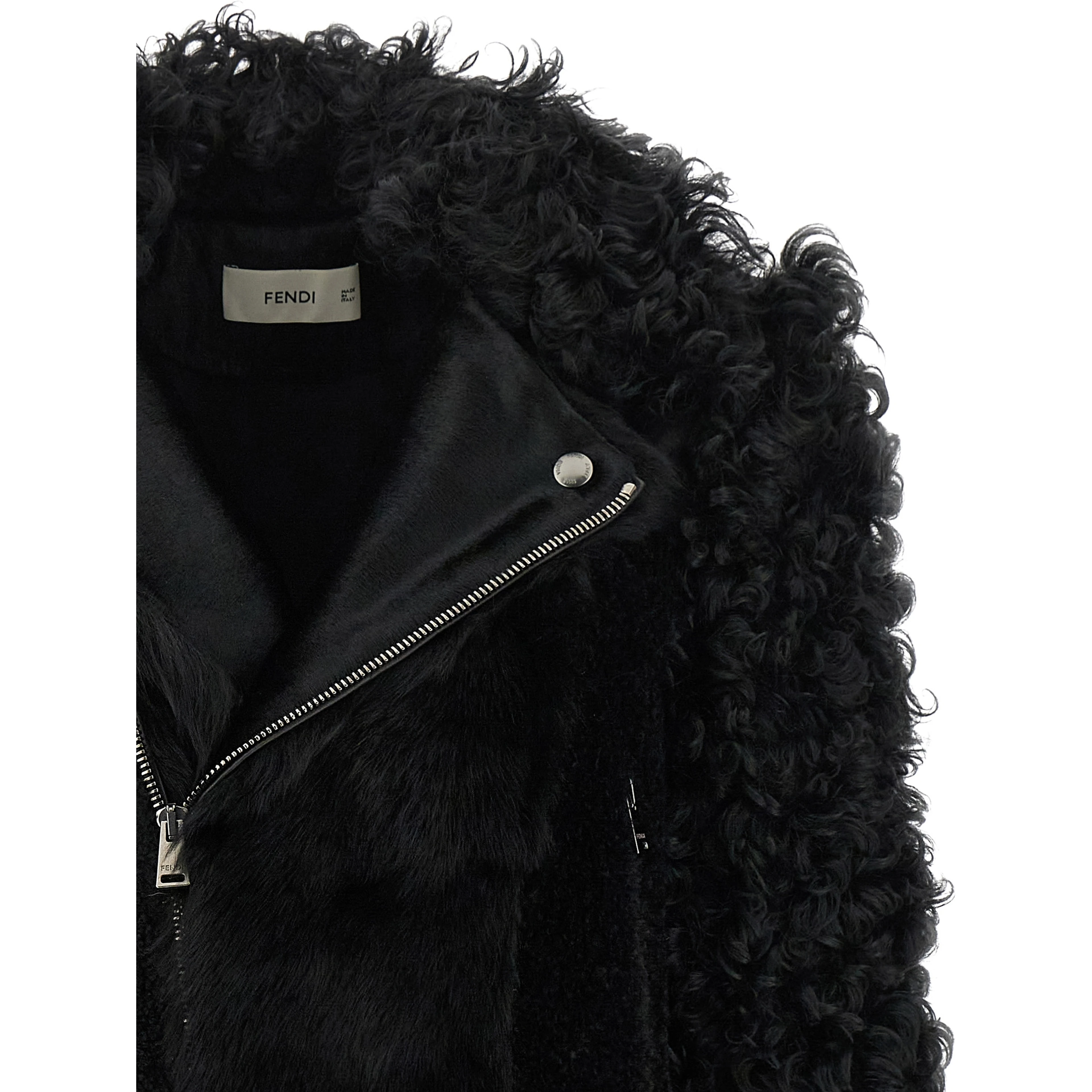 Black Lamb Leather Biker Jacket