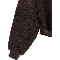 Brown Cotton Shell Jacket