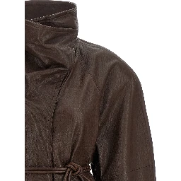 Brown Lamb Leather Leather Jacket