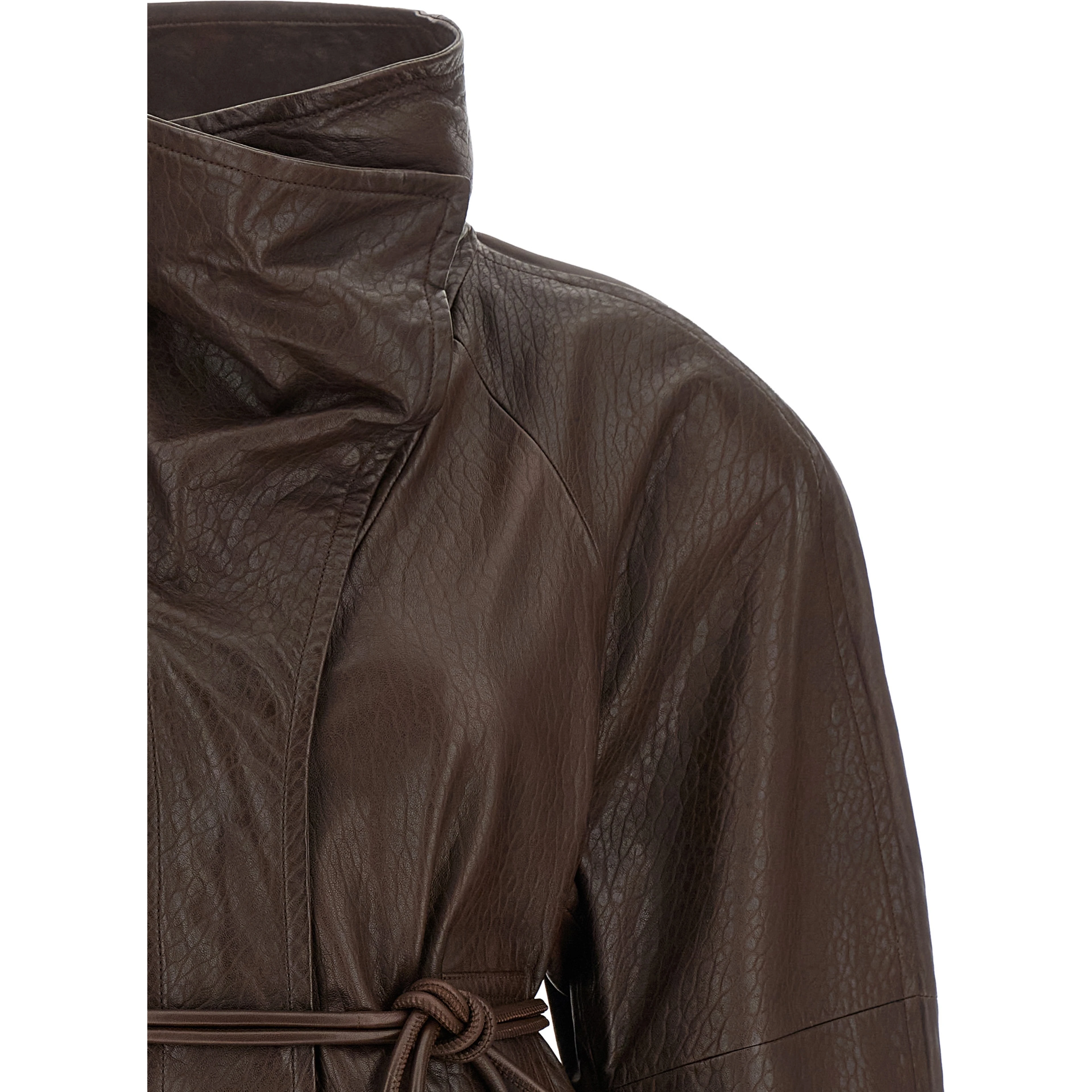 Brown Lamb Leather Leather Jacket