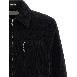 Black Cotton Full-Length Jacket
