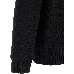 Black Cotton Sweatshirt