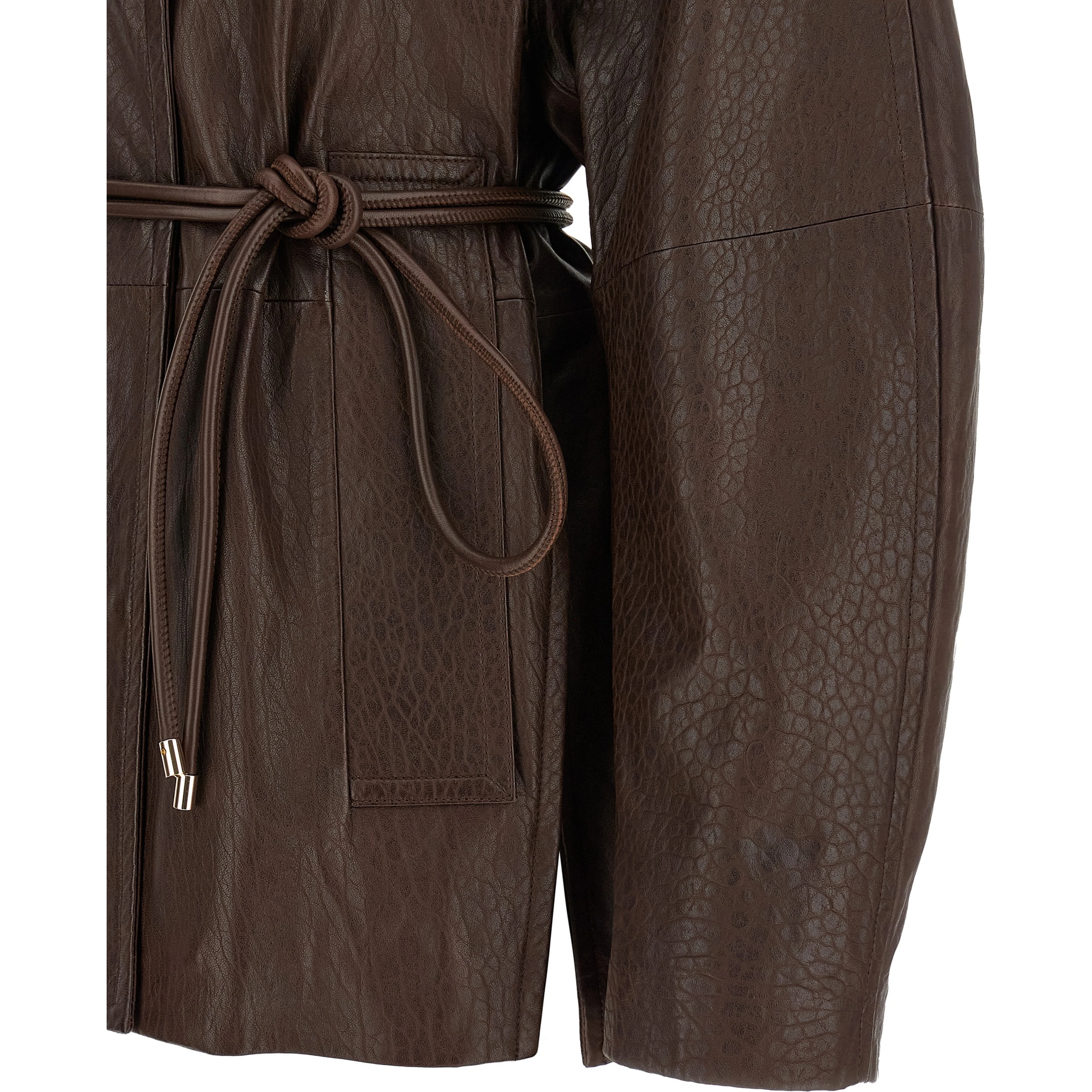 Brown Lamb Leather Leather Jacket