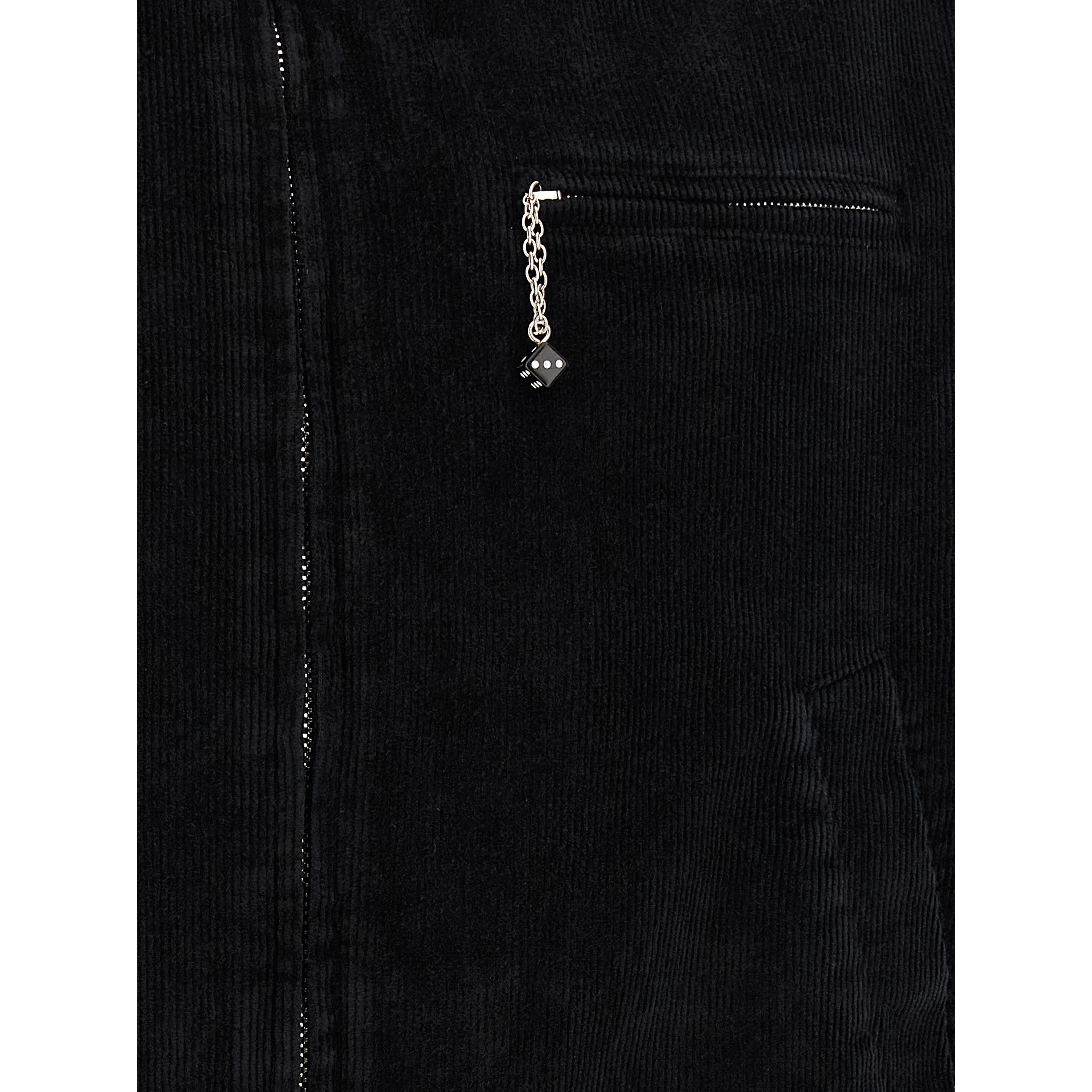 Black Cotton Full-Length Jacket