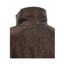 Brown Lamb Leather Leather Jacket
