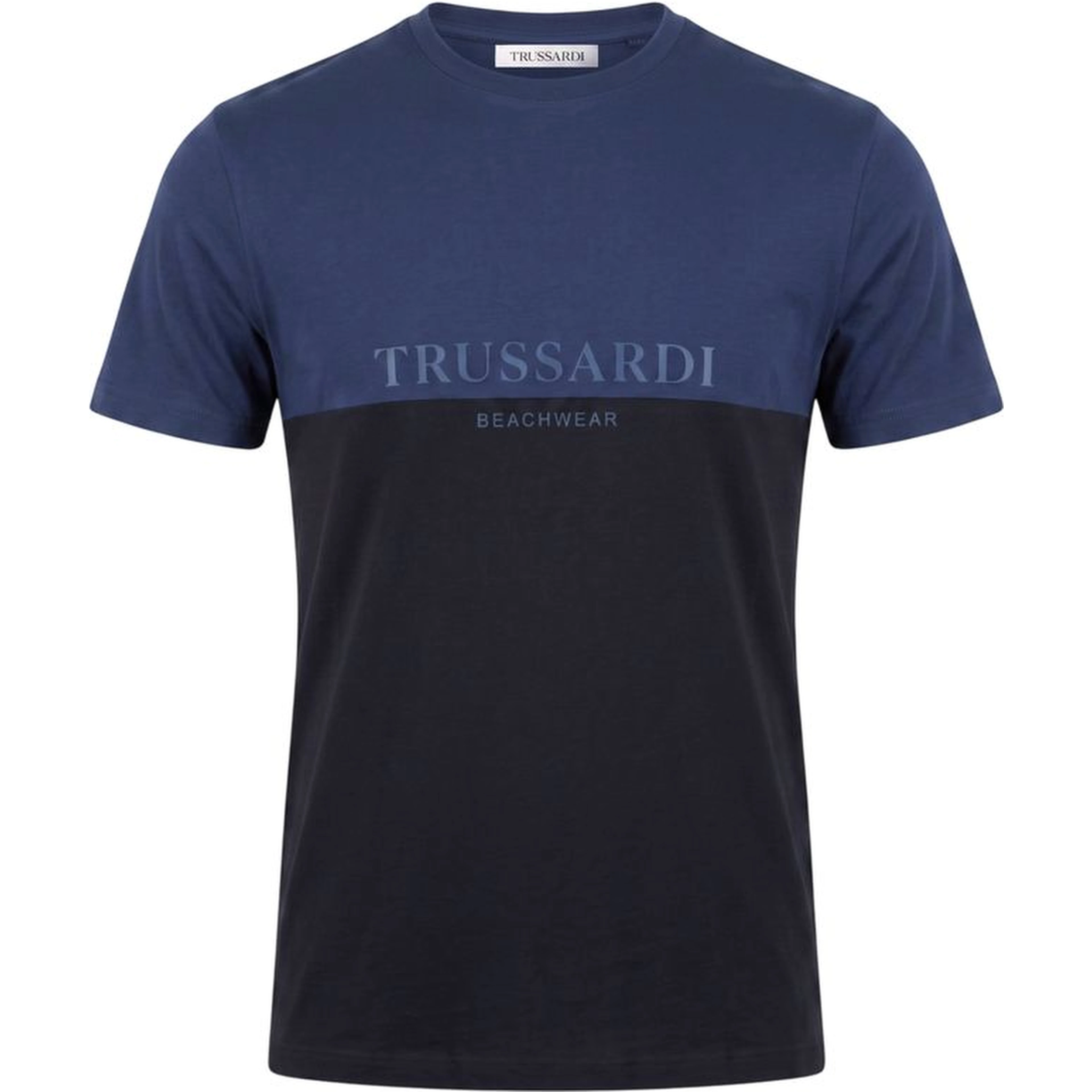 Blue Cotton Men T-Shirt
