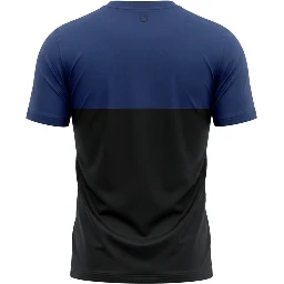 Blue Cotton Men T-Shirt