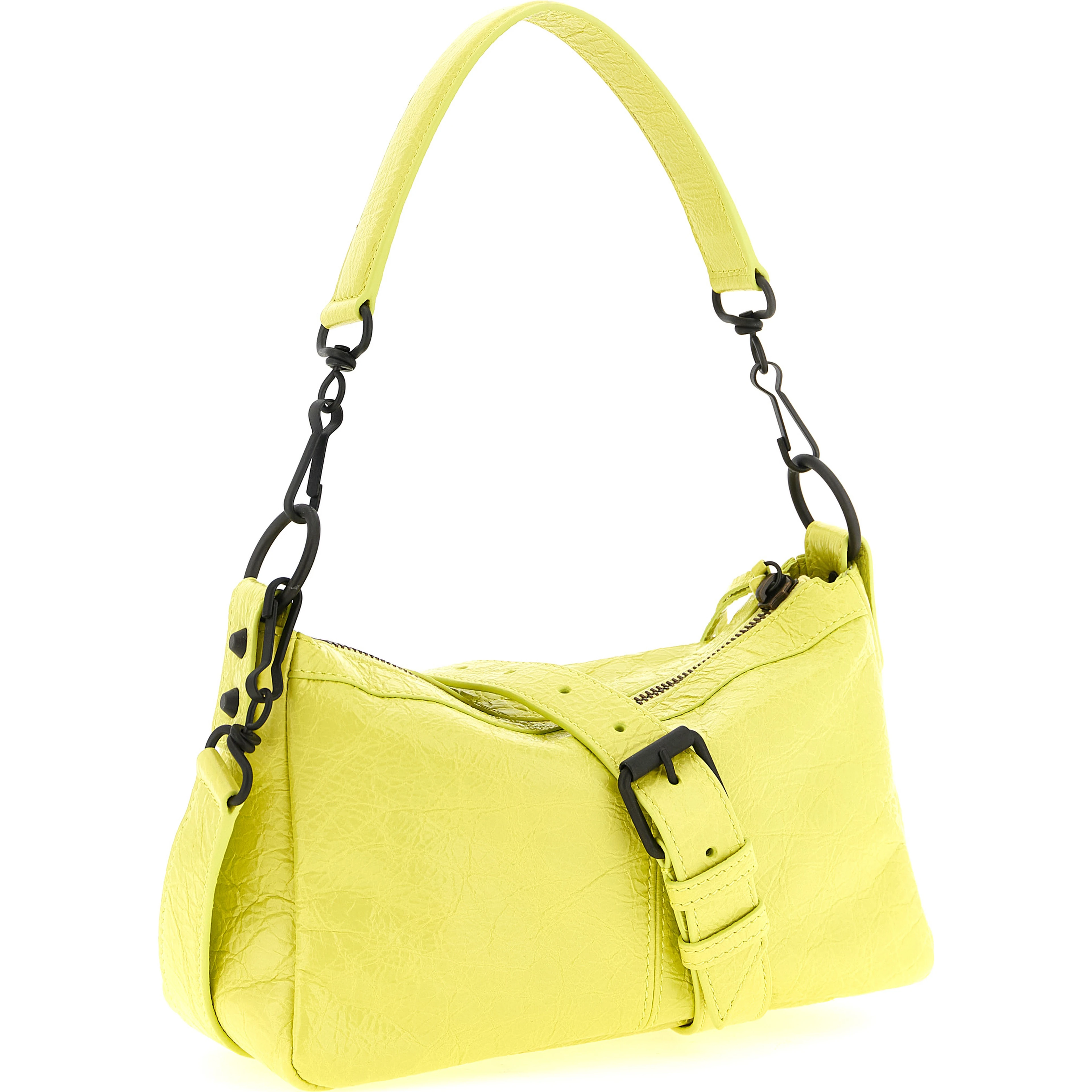 Multicolor Lamb Leather Shoulder Bag