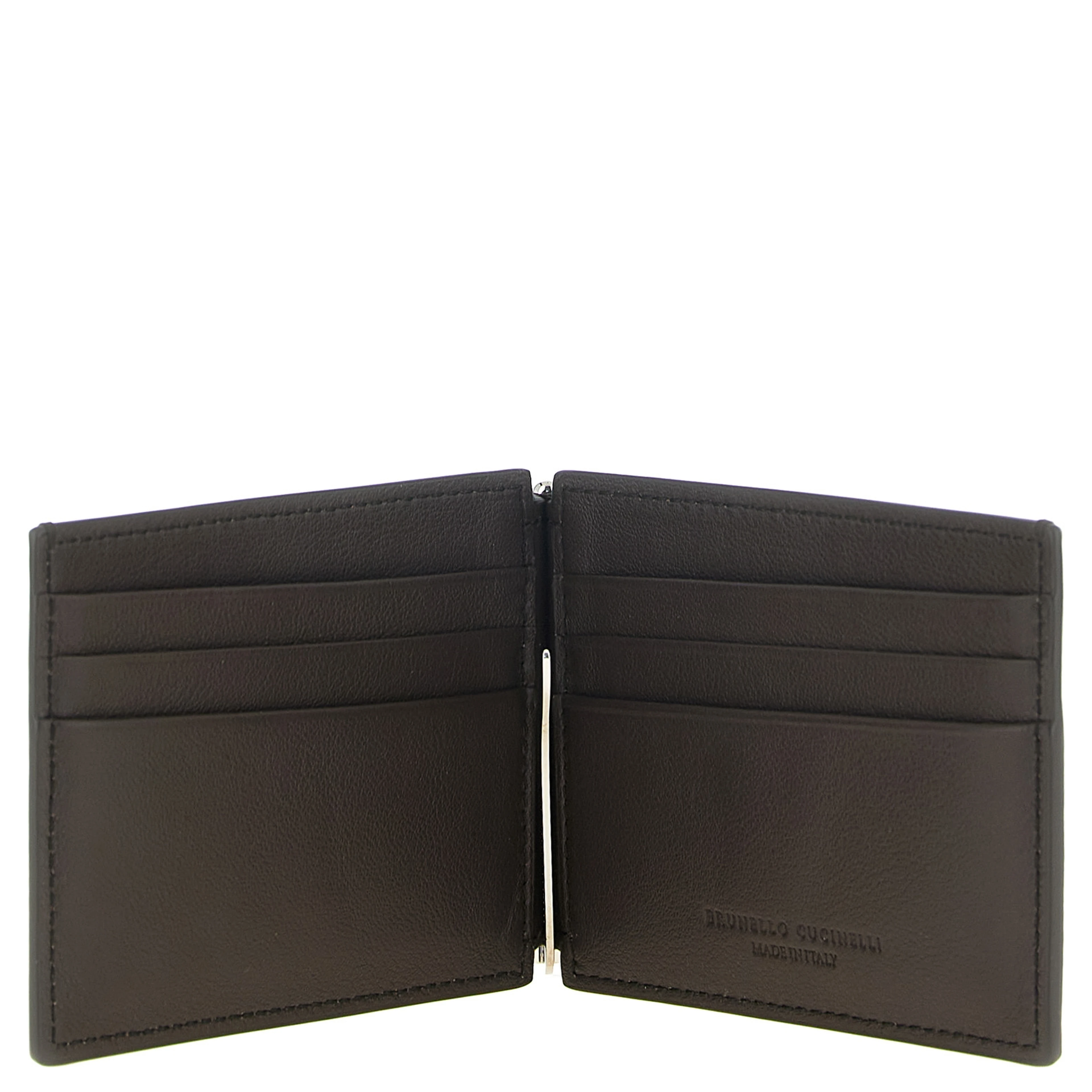 Brown Calfskin Money Clip