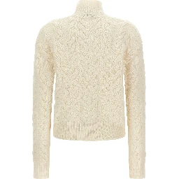 White Wool Cardigan