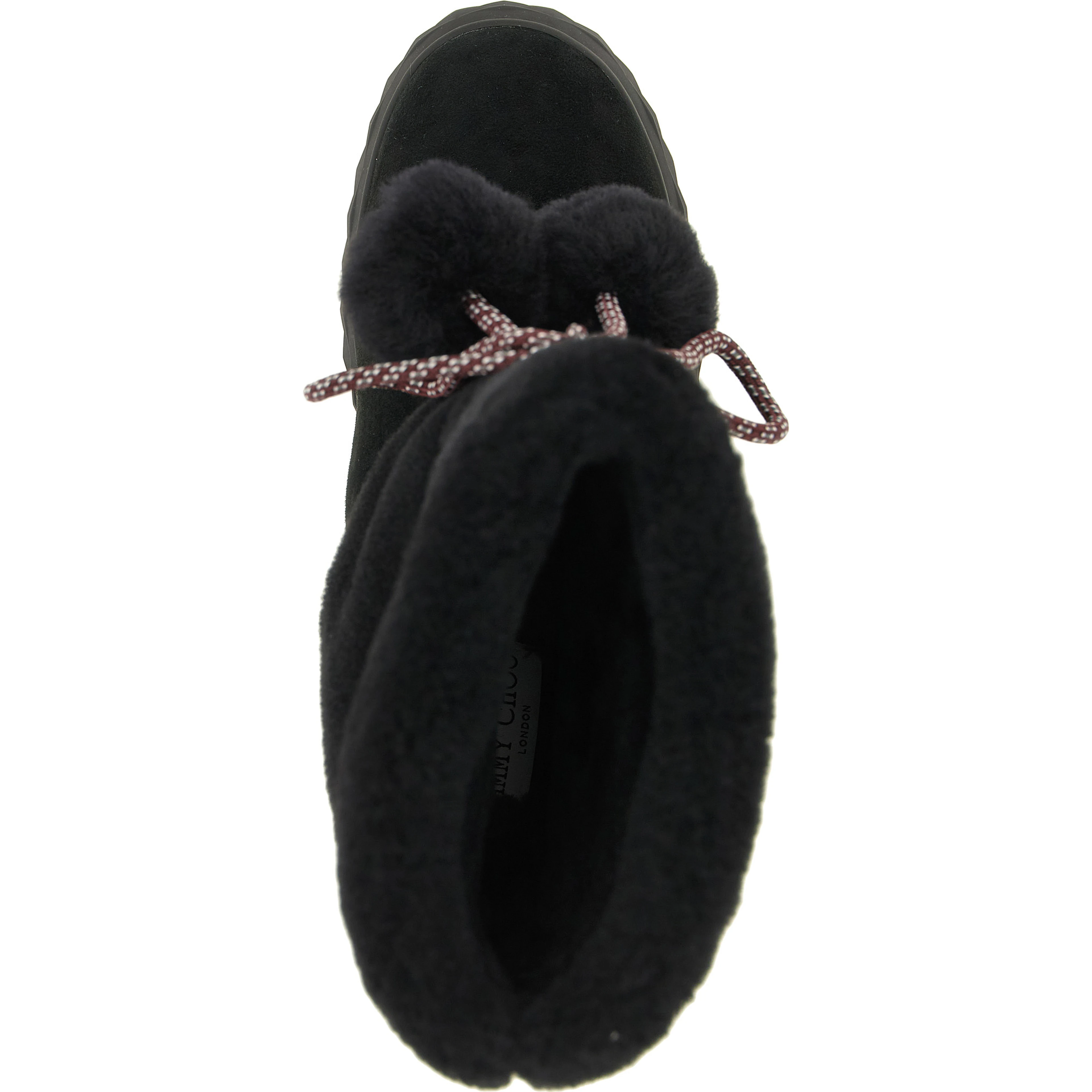 Black Lamb Leather Flat Boots