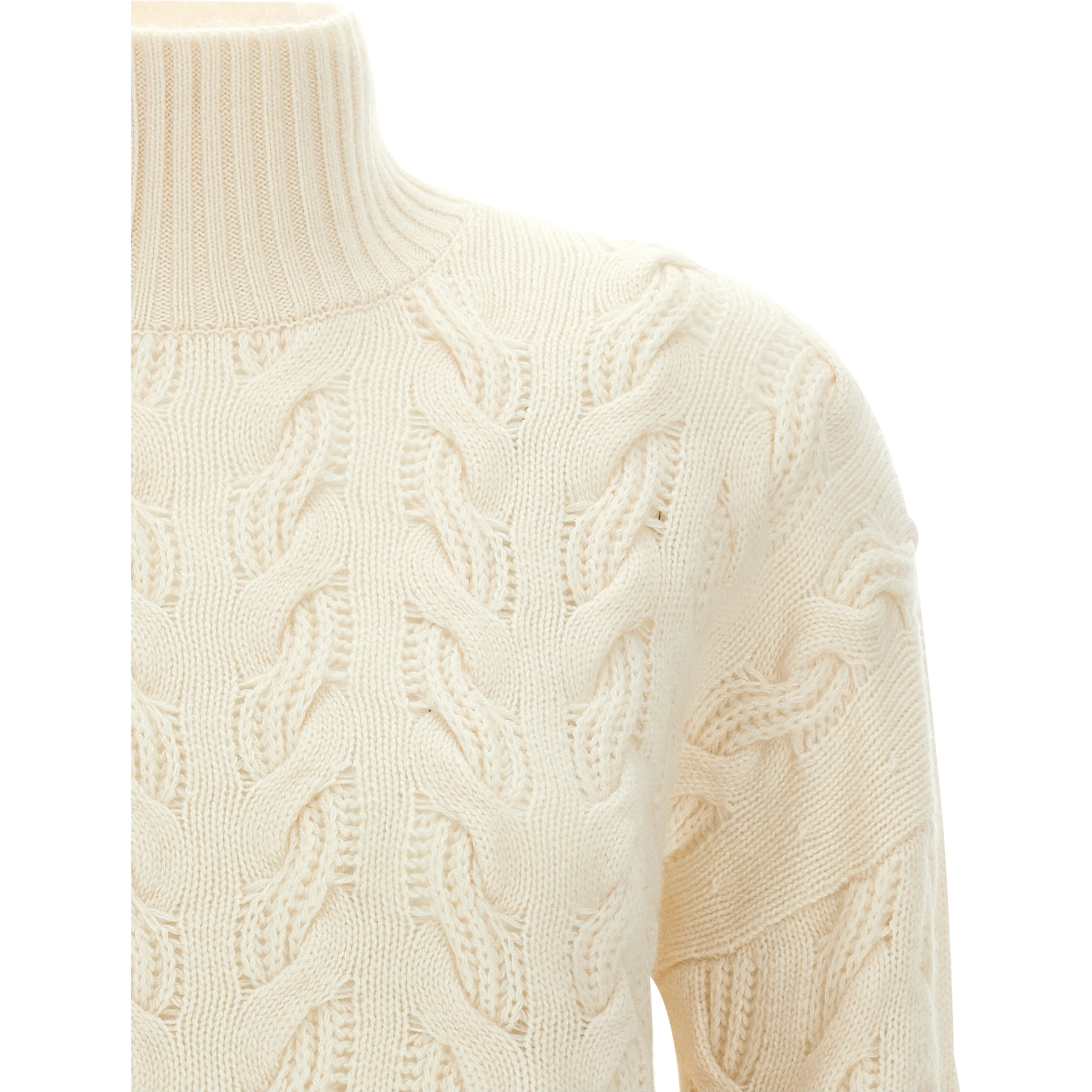 White Wool Cardigan