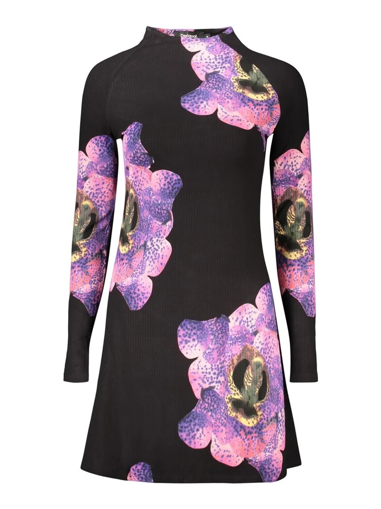 Black Viscose Women's Dress