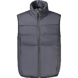 Blue Polyester Men's Vest
