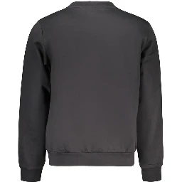 Black Cotton Men's Sweatshirt