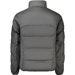 Black Polyester Men's Jacket