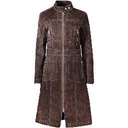 Brown Cotton Women's Jacket