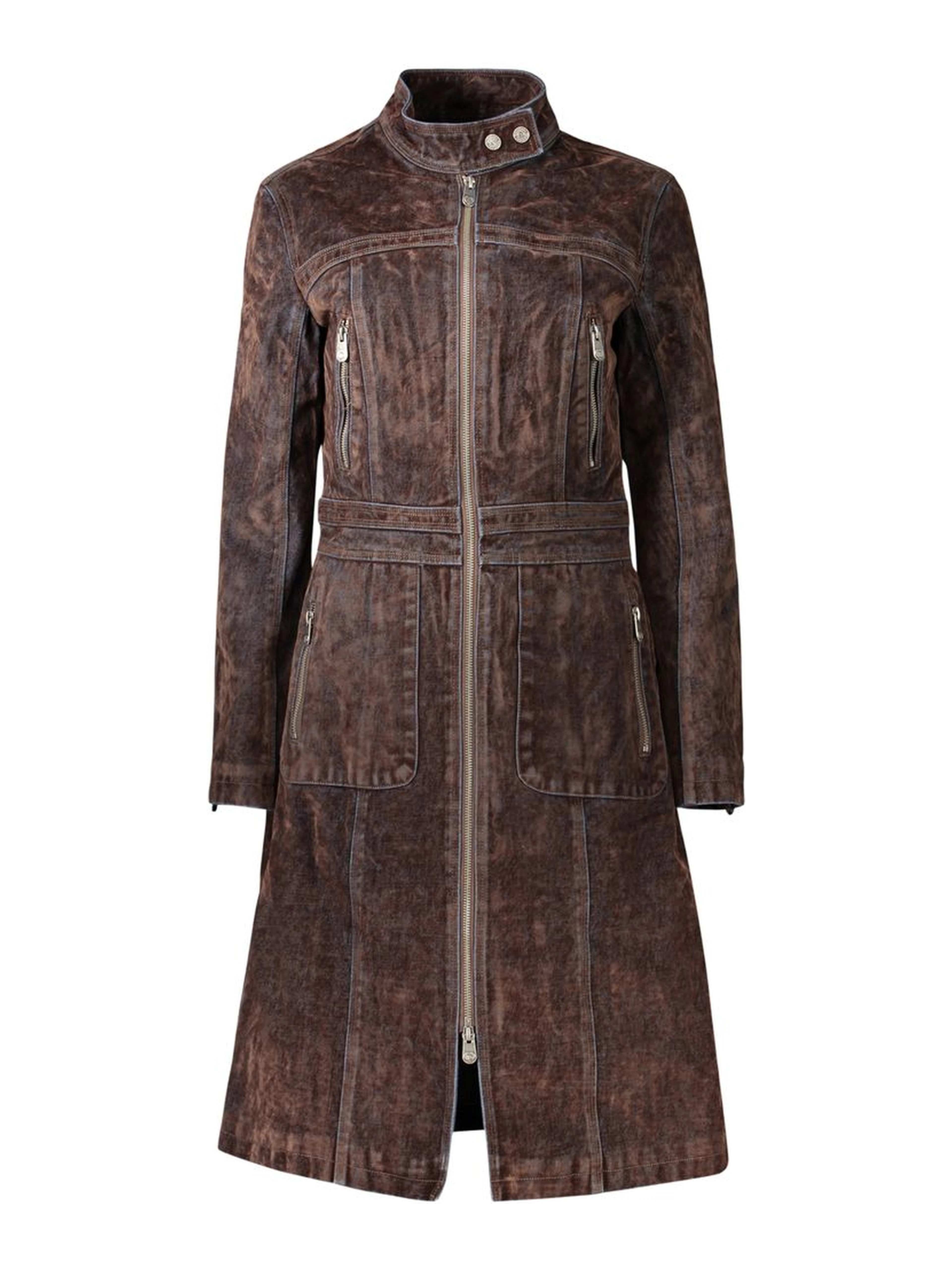 Brown Cotton Women's Jacket
