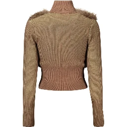 Brown Viscose Women's Sweater